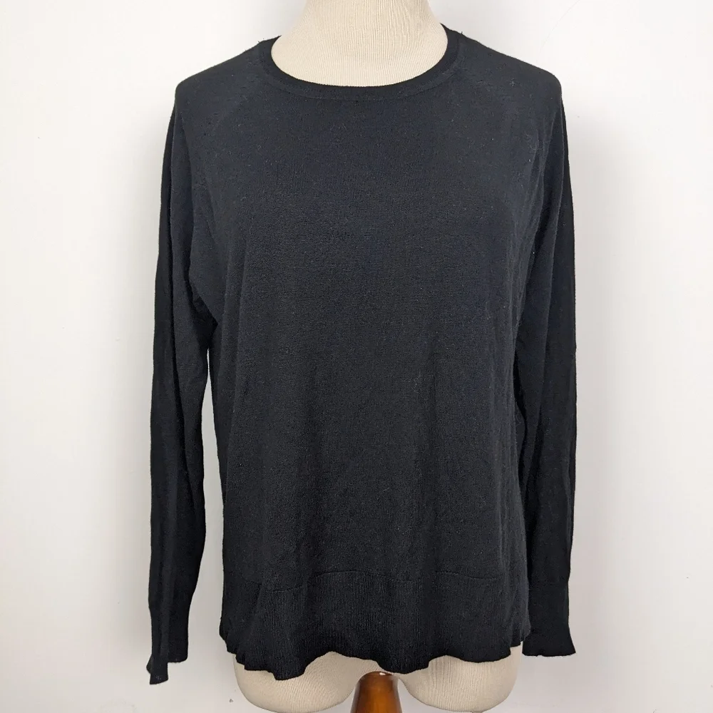 Zara fine knit sweater Black Medium - Picture 9 of 9